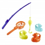 Chytání kačenek – sada s prutem, sítí a 3 kačenkami