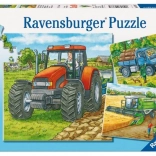 Puzzle Zemědělské stroje 3x49 dílků Ravensburger
