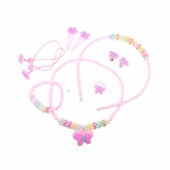 Módní set s motýlky – dětská sada šperků a vlasových doplňků