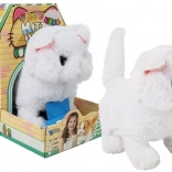 Interaktivní perská kočka bílá na baterie