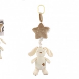 Závěsný Plyšový Zajíc s Hvězdou pro Postýlky a Kočárky