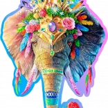 Dřevěné puzzle Elegantní slon od WOODEN CITY, 250 dílků