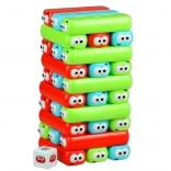 Zručnostní hra věž s barevnými robáčky