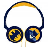 Dětská skládací drátová sluchátka BATMAN