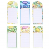 Magnetické poznámkové bloky s tužkou, mix ovocných motivů, 40 listů