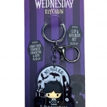 Akrylová klíčenka WEDNESDAY s kovovým poutkem