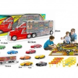 Kamion – odtahová souprava s hrací podložkou a autíčky