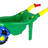 Velké barevné zahradní kolečko zelené