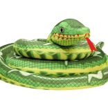 Plyšový had zelený 400 cm