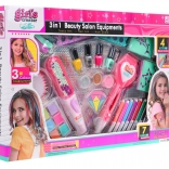 Kreator krásy 3v1 pro dívky – Barevné vlasy, Manikúra, Tetování