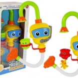 Barevný robot na koupání s vodopádem a šálky