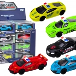 Policajní autíčko na hraní 1:43 kovová konstrukce s gumovými koly