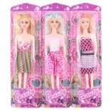 Panenka v barevných šatech 28 cm