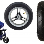 Plastové zadní kolo s nafukovací gumovou pneumatikou pro PRO600