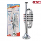 Trumpeta kovově lesklá se čtyřmi klapkami