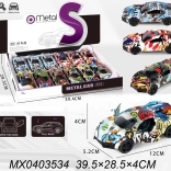 kovové autíčko crazy s pull-back pohonem