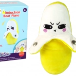 interaktivní plyšový banán se zvukem 22 cm – žlutý