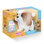 Interaktivní plyšový pejsek Ťapka – hnědobílý set Mazlíci