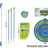 Modrý luk se šípy a terčem 57 cm