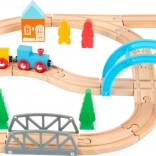 small foot dřevěná vláčkodráha Journey – sada 40 dílů