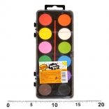 Vodové barvy 12 barev se štětcem