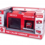 Hasičský hrací set – garáž se světly a zvuky