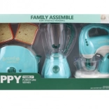 Dětský kuchyňský set na baterie – toustovač, mixér a šlehač