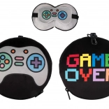 cestovní polštář s maskou let's play