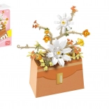 Stavebnice mini KOCO květina v kabelce, 232 dílků