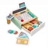 Pastelová pokladna - dřevěná hračka