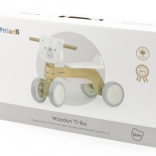 dřevěné odrážedlo medvídek polarb s tichými eva koly