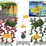 Velká vojenská herní sada se stromy a tanky
