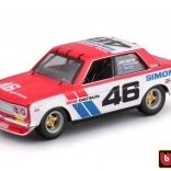 Kovový model Bburago 1:43 BRE Datsun 510 závodní auto