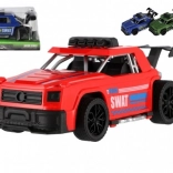 Plastové závodní auto na setrvačník - 16 cm