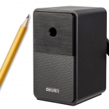 Ruční ořezávátko s kličkou s nádobkou a regulací ostří – černé