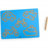 Viga grafomotorická tabulka vozidla