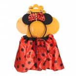 Karnevalový set myška s puntíky červená