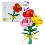 Stavebnice růže s mašlí – 92 dílků