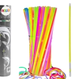 Fluorescenční náramky 100 ks - mnoho barev, svítící ve tmě