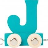 small foot dřevěný vláček – barevná abeceda písmeno J