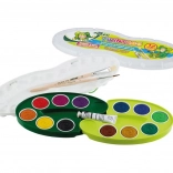 Vodové barvy s paletou a štětci pro děti