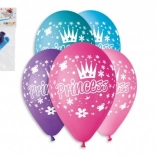 Nafukovací balónky pro princezny, 30 cm, 5 ks