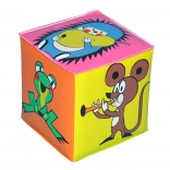 Pískací kostka KRTEČEK plastová 7 × 7 cm