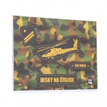 Desky na číslice s motivem Helikoptéra