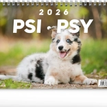 Stolní kalendář Psi 2026