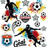 Fotbalové nažehlovačky - malý arch