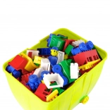 Velká sada barevných kostek K2 280 dílů žlutá