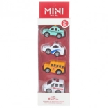 Sada kovových autíček 4 ks