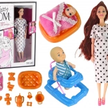 Panenka s Dlouhými Vlasy a Příslušenstvím pro Děti