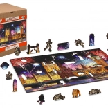 Dřevěné puzzle Noční Londýn 75 dílků